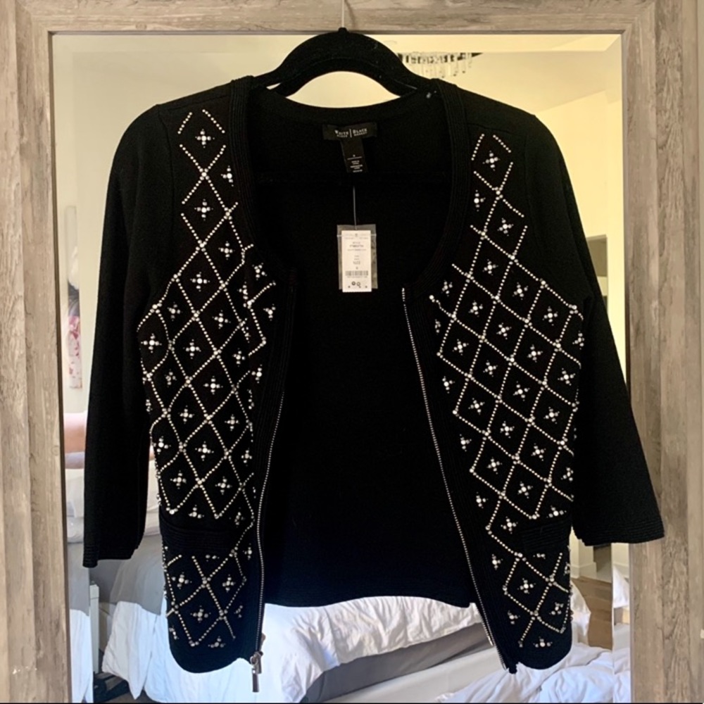 WH+BM Embellished Cardigan